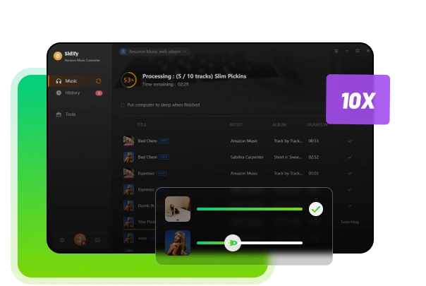 10x Geschwindigkeit
