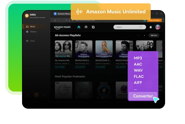 Flexibles Audioformat für Amazon Music