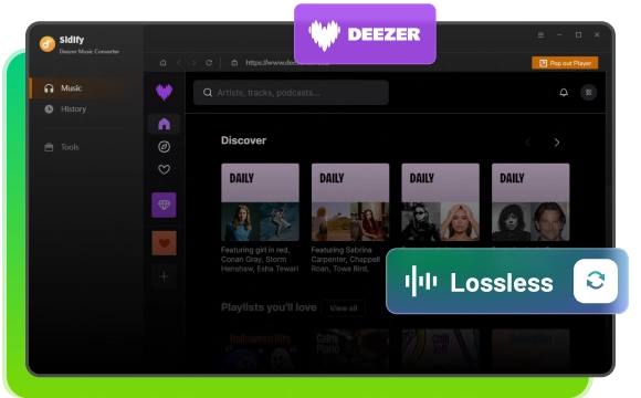 Sidify Deezer Downloader für Windows und Mac