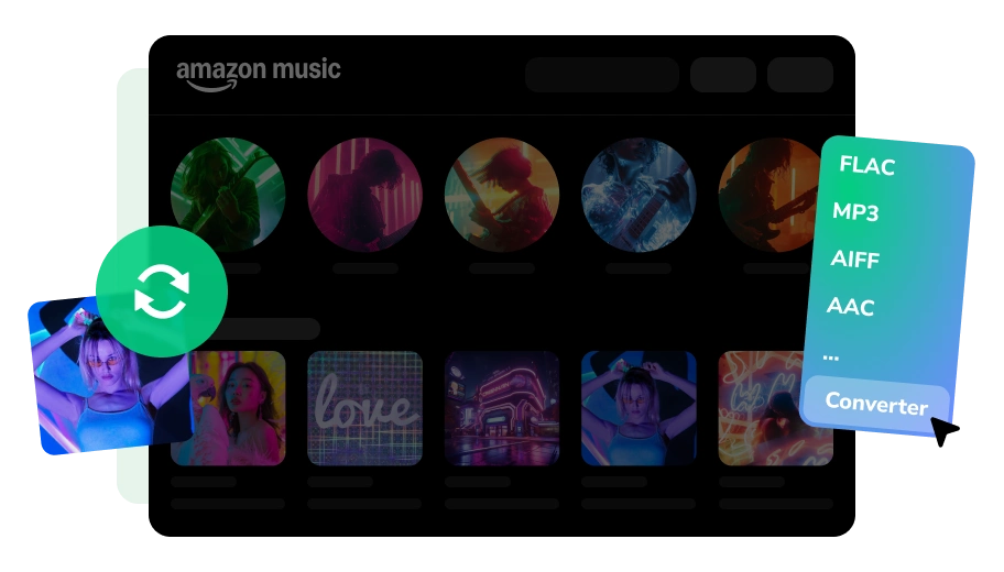 Screenshot der Amazon Music Converter Oberfläche