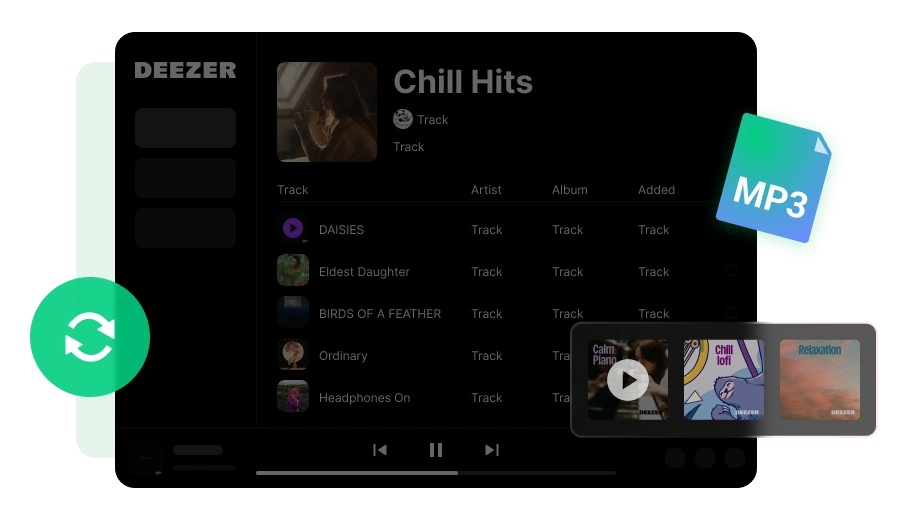 Screenshot der Deezer Music Converter Oberfläche