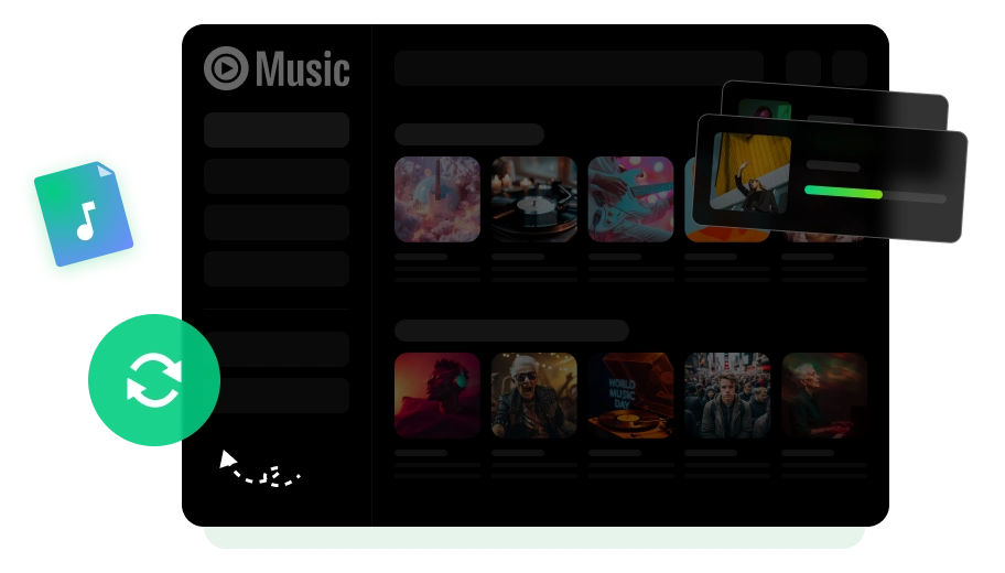 Screenshot der YouTube Music Converter Oberfläche