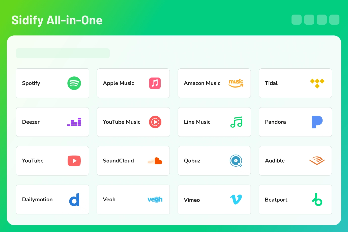 Songs von allen beliebten Streaming-Diensten aufnehmen und speichern