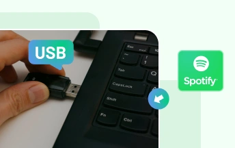 Musik von Spotify auf einen USB-Stick