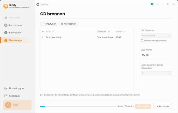 CD brennen