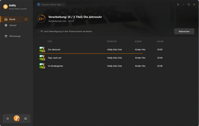 Amazon Music in MP3 umwandeln