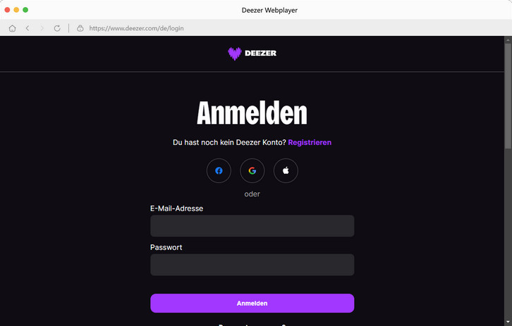sich anmelden
