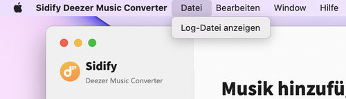 Logdatei finden