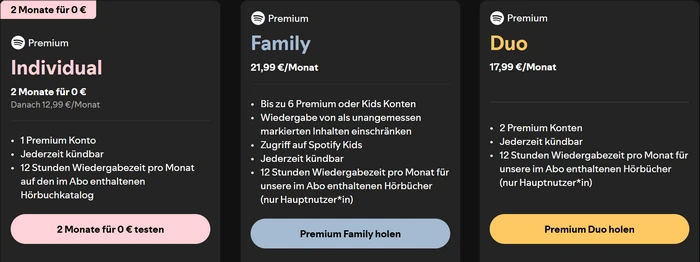 Spotify Abo verwalten
