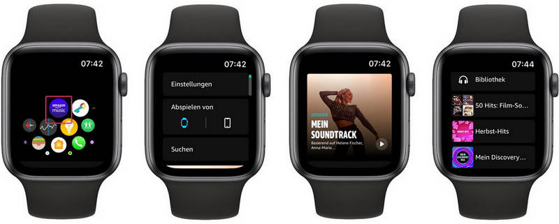 Amazon Music-App auf der Watch