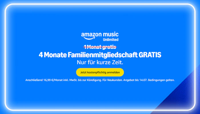 4 Monate Familienmitgliedschaft gratis
