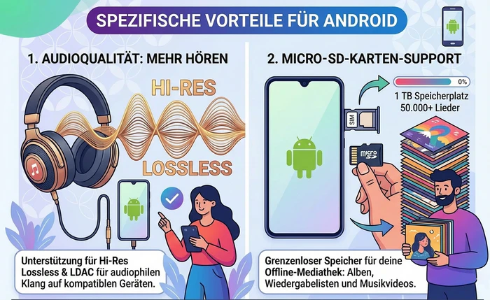 Apple Music auf Android Vorteile