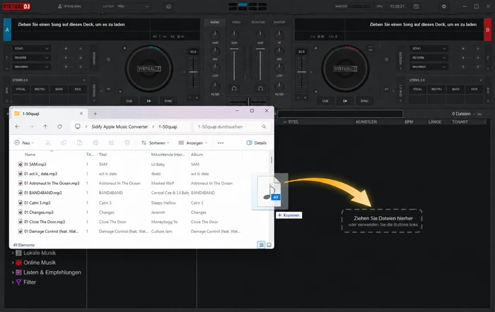 Apple Music auf VirtualDJ importieren