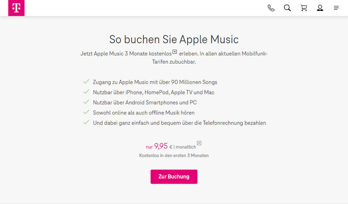 Apple Music vier Monate kostenlos testen