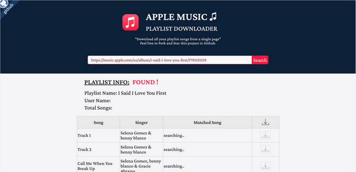 Apple Music Playlist Downloader