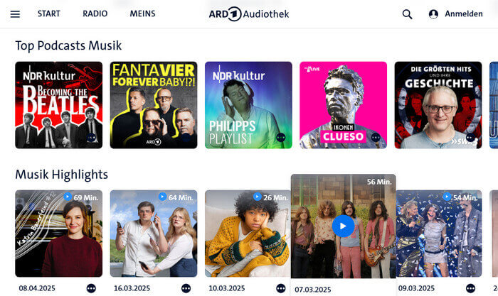 ARD Mediathek MP3 kostenlos hören