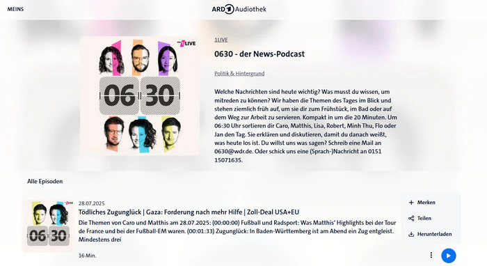 ARD Podcasts MP3 downloaden
