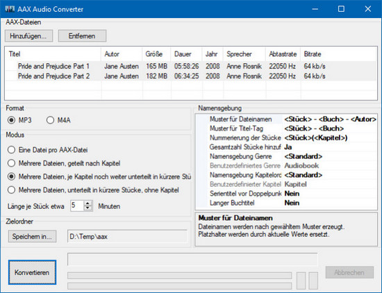 AAX Audio Converter von Audiamus