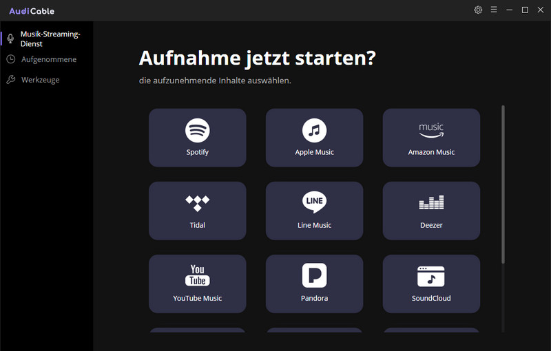 Deezer in AudiCable finden