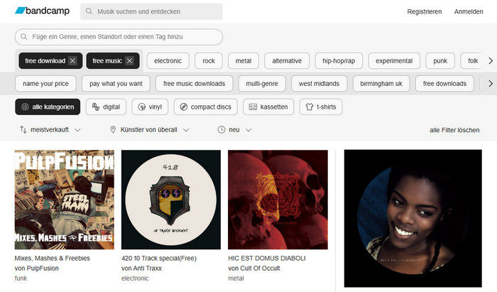 Bandcamp MP3 kostenlos downloaden