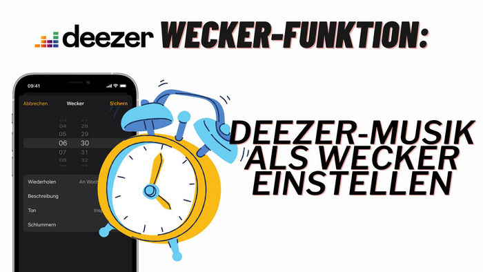 Deezer-Musik als Wecker einstellen