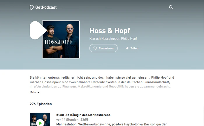 GetPodcast MP3 downloaden