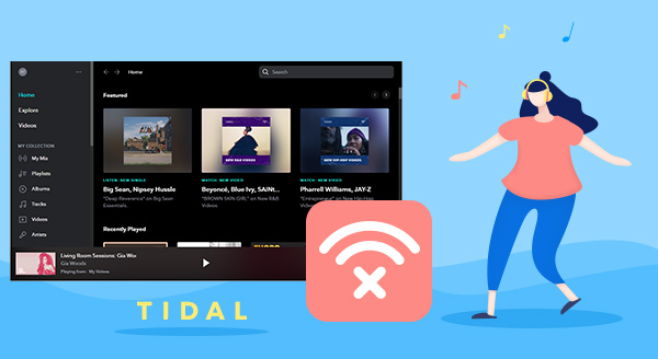 Tidal-Musik offline abspielen