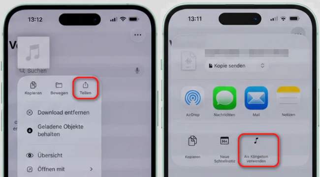 MP3 direkt als Klingelton auf dem iPhone