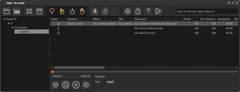 Audioqualität von MusicFab im Test