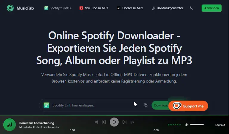 MusicFab Online Downloader Anleitung