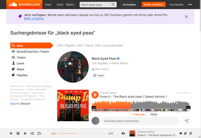 Musik auf SoundCloud ohne Anmeldung kostenlos hören