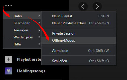 Offline-Modus auf dem PC deaktivieren