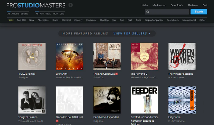 ProStudioMasters für HiRes Audio
