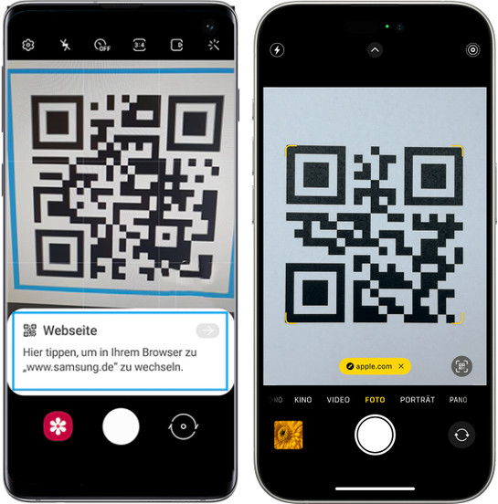 Spotify QR Code mit Kamera scannen