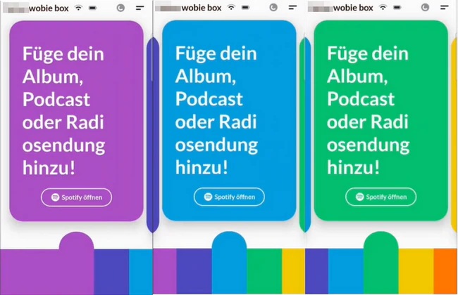 Regenbogen-Taste auswählen