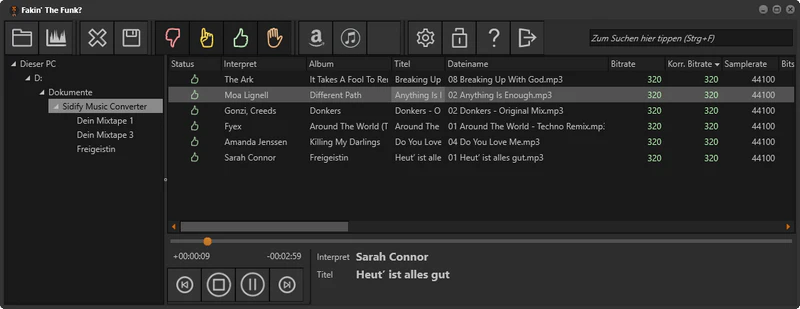 Audioqualität von Sidify im Test