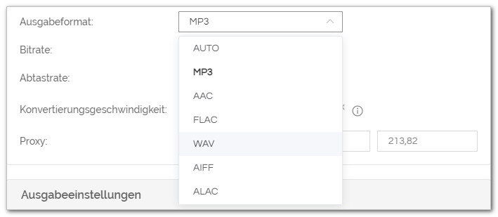 Sidify Ausgabeformat