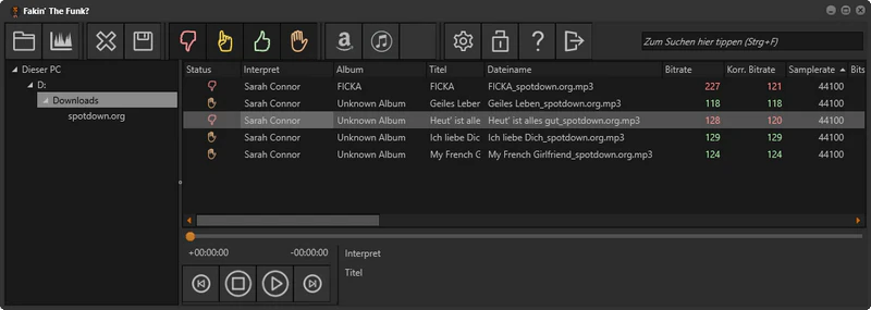 Audioqualität von SpotDown im Test