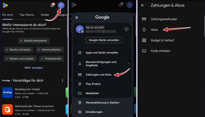 Spotify Abo bei Google kündigen