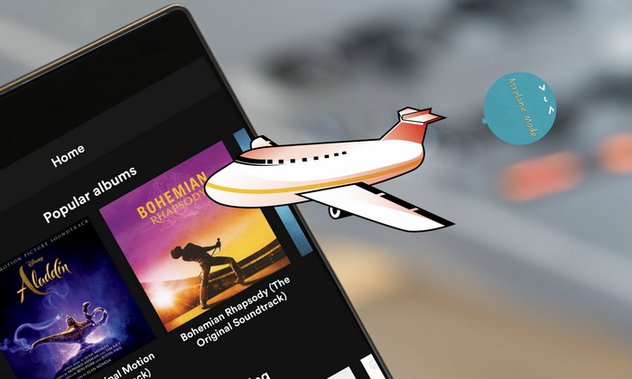 Spotify Music im Flugzeugmodus abspielen
