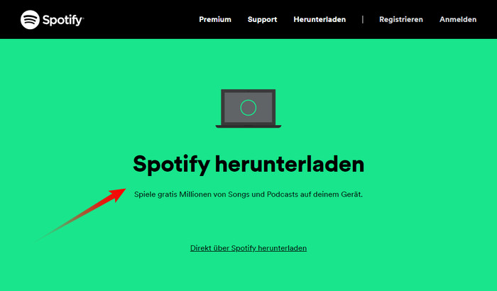 Spotify-App auf dem Desktop herunterladen