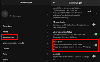 Spotifiy Autoplay auf dem Smartphone deaktivieren