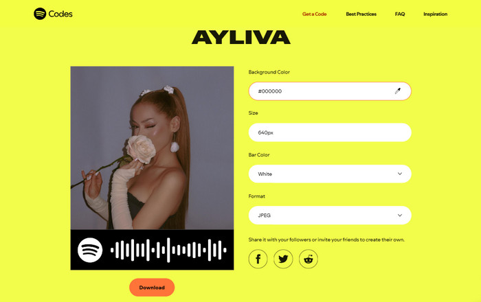 Spotify Code anpassen