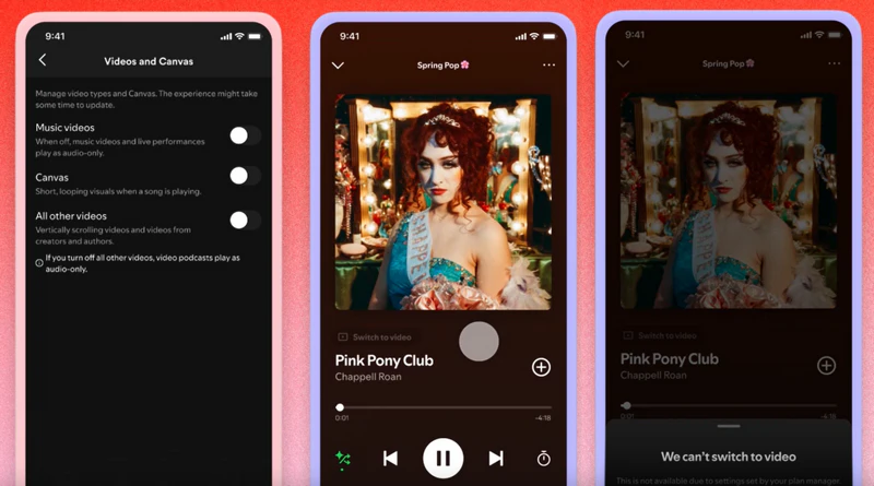 Spotify Videos bei Spotify-Konto deines Kindes nicht abspielbar