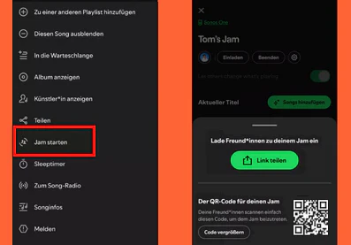 Spotify Jam starten