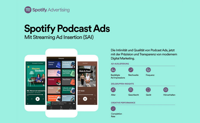 Spotify Podcast Werbung