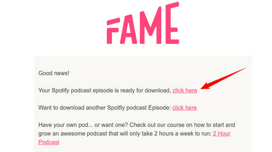 Spotify Podcasts per Download-Link herunterladen