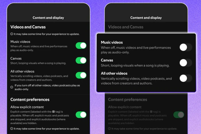 Spotify Videos komplett abschalten