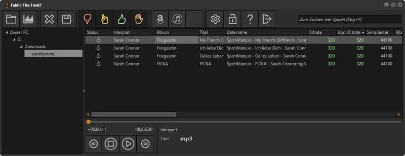Audioqualität von SpotifyMate im Test