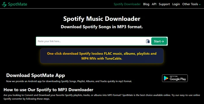 SpotMate Online Tool